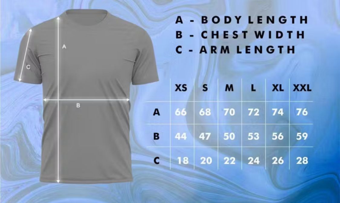 Panduan Ukuran Jersey